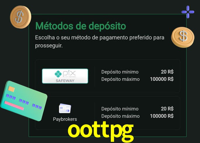 O cassino oottpg oferece uma grande variedade de métodos de pagamento
